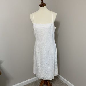 NWT Ann Taylor white eyelet lace dress